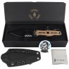 Nóż Kizer Norcross D/E Tan G10, Black PVD Nitro-V by L.F (ZX-FB01A3)