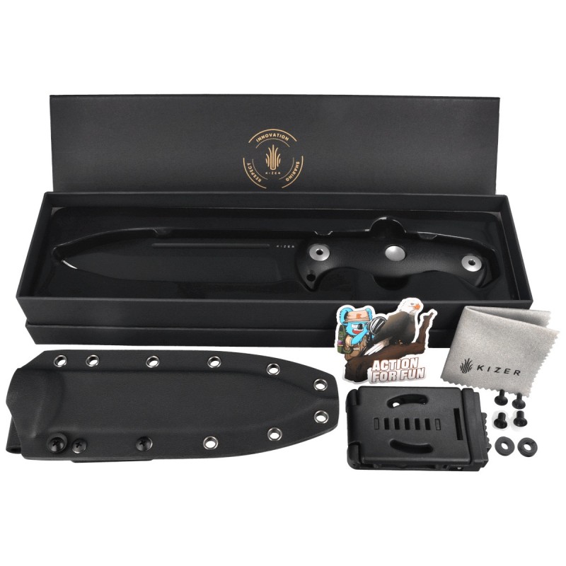 Nóż Kizer Drop Bear Fix 7 Black G10, Black 1095 by Azo (1103A2)