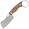 Nóż Kizer Little Rhino Brown Burlap Micarta, Stonewashed AEB-L by Giedymin Kapuscinski (1065A4)