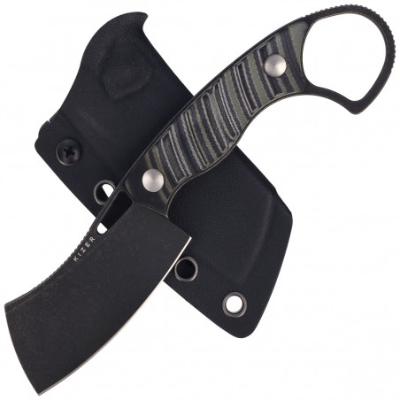 Nóż Kizer Little Rhino Olive Green-Black G10, Black D2 by Giedymin Kapuscinski (1065A3)
