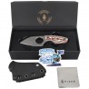 Nóż Kizer Nightjar Multicolored Vortex Micarta, Satin AUS-10 by Vincent Rizzo (1114A3)