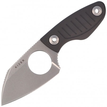 Nóż Kizer Nightjar Gray Aluminium, Stonewashed AUS-10 by Vincent Rizzo (1114A2)