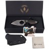 Nóż Kizer Nightjar Gray Aluminium, Stonewashed AUS-10 by Vincent Rizzo (1114A2)