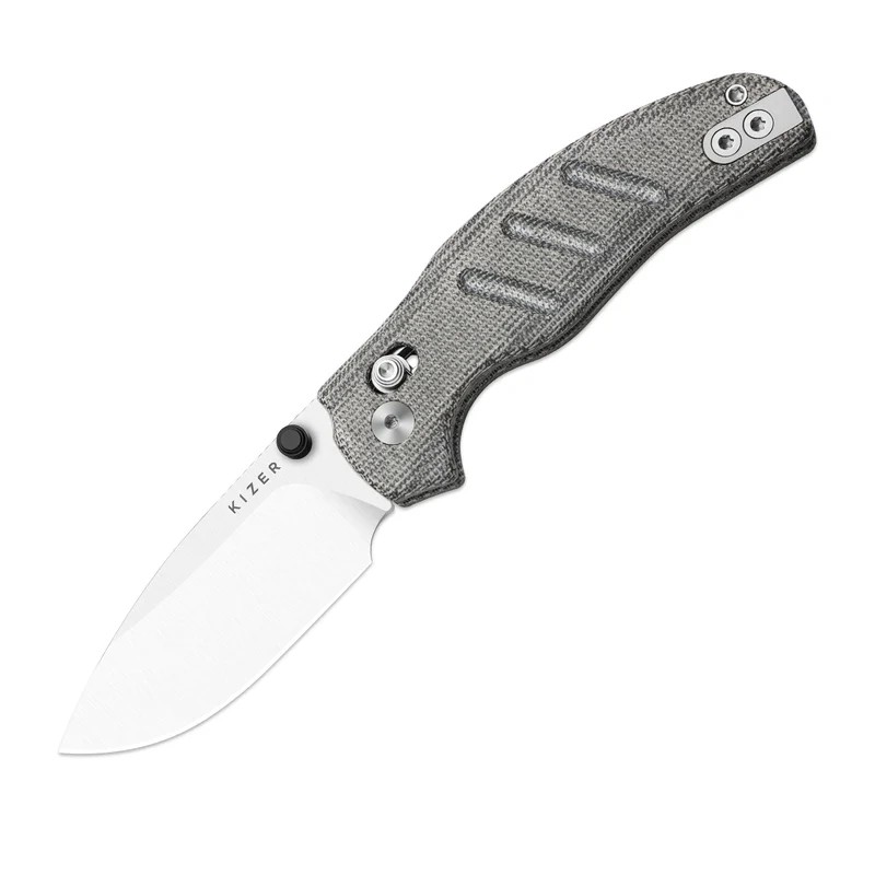 Nóż składany Kizer C01C 2.9 CD Black Norplex UltreX Micarta, Satin Elmax by Sheepdog Knives (Ki3488.29CDA2)
