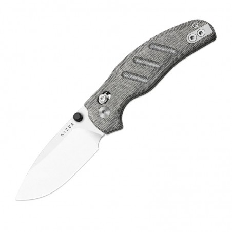 Nóż składany Kizer C01C 2.9 CD Black Norplex UltreX Micarta, Satin Elmax by Sheepdog Knives (Ki3488.29CDA2)