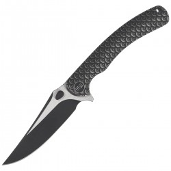 Nóż składany WeKnife Dracarys LE No ???/199 Black Titanium, Black Stonewashed / Satin M390 (WE25061B-5)