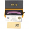 Nóż składany WeKnife Dracarys LE No ???/199 Purple / Golden Titanium, Hand Rubbed Satin M390 (WE25061B-2)