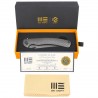 Nóż składany WeKnife Dracarys LE No ???/199 Gray Titanium, Stonewashed M390 (WE25061B-1)