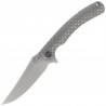 Nóż składany WeKnife Dracarys LE No ???/199 Gray Titanium, Stonewashed M390 (WE25061B-1)