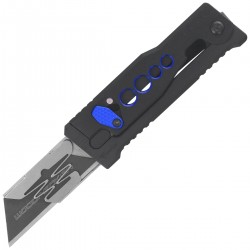 Nóż grawitacyjny Reate EXO-U Black with blue hole Aluminium, Stainless Steel (EXO-U BK.BL)