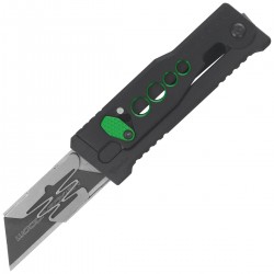 Nóż grawitacyjny Reate EXO-U Black with green hole Aluminium, Stainless Steel (EXO-U BK.GR)