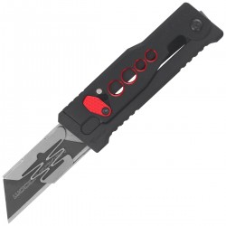 Nóż grawitacyjny Reate EXO-U Black with red hole Aluminium, Stainless Steel (EXO-U BK.RD)