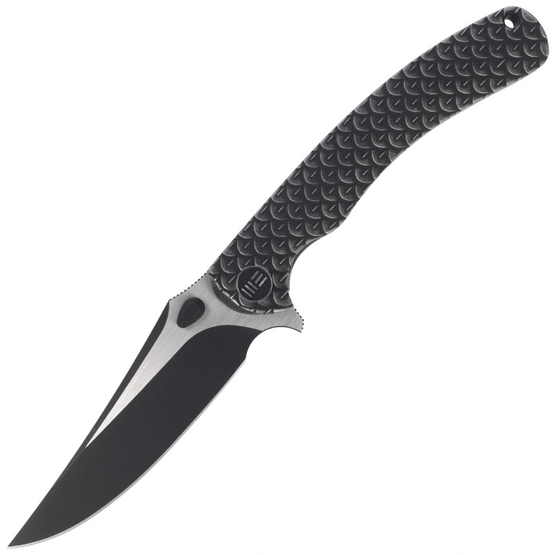 Nóż składany WeKnife Dracarys LE No 076/199 Black Titanium, Black Stonewashed / Satin M390 (WE25061B-5)