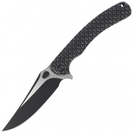 Nóż składany WeKnife Dracarys LE No 076/199 Black Titanium, Black Stonewashed / Satin M390 (WE25061B-5)