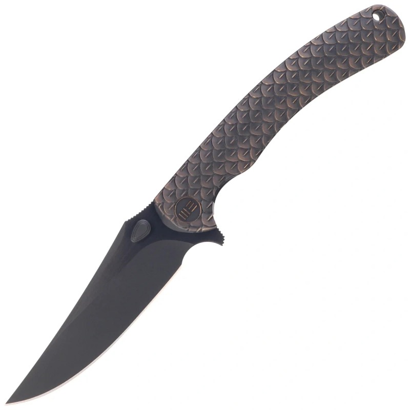 Nóż składany WeKnife Dracarys LE No 198/199 Bronze / Black Titanium, Black Stonewashed M390 (WE25061B-4)