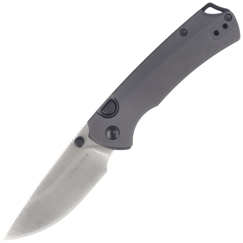 Nóż składany Kizer T1 BD Gray Aluminium Satin Elmax by Uli Hennicke (Ki3490.2BDA1)