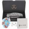 Nóż składany Kizer C01C 2.9 CD Black Norplex UltreX Micarta, Satin Elmax by Sheepdog Knives (Ki3488.29CDA2)