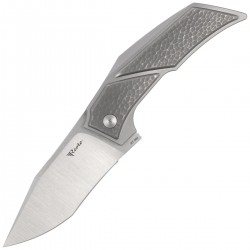 Nóż składany Reate T3500 Gray Titanium, Satin M390 by Tashi Bharucha