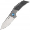 Nóż składany Reate T2500 Gray Titanium / Carbon Fiber, Satin M390 by Tashi Bharucha