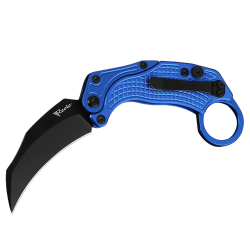 Nóż grawitacyjny Reate EXO-K Gravity Karambit Blue Aluminium, Black PVD N690 (EXO-K BLU.PVD)