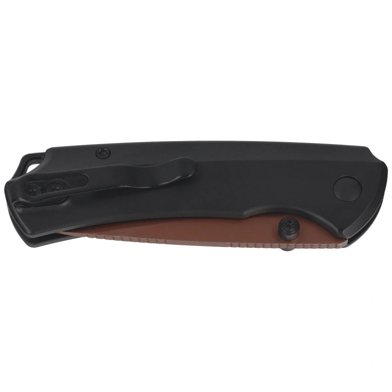 Nóż składany Kizer T1 BD Black Titanium, Sunset Metal PVD / Stonewashed Elmax by Uli Hennicke (Ki3490.2BDA2)