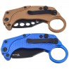 Nóż grawitacyjny Reate EXO-K Gravity Karambit Blue Aluminium, Black PVD N690 (EXO-K BLU.PVD)