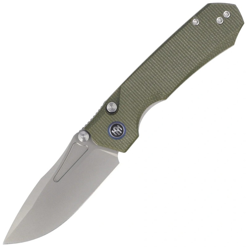 Nóż składany Remette Rhino Micarta, Stonewashed 14C28N (MC25A)