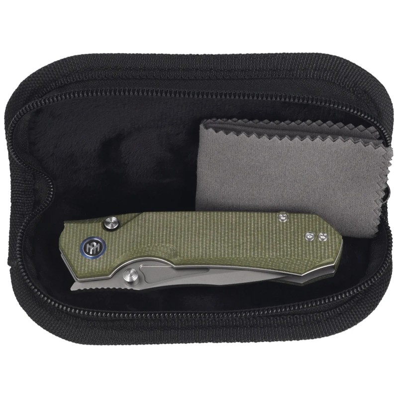 Nóż składany Remette Rhino Micarta, Stonewashed 14C28N (MC25A)