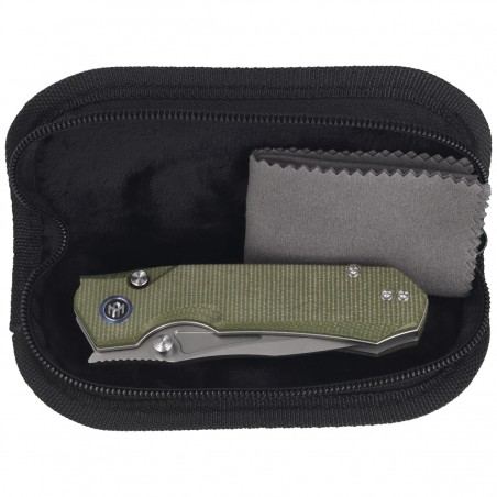 Nóż składany Remette Rhino Micarta, Stonewashed 14C28N (MC25A)