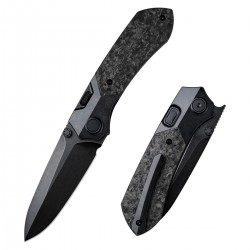 Nóż składany Remette RT-Meteor Titanium / Carbon Fiber, Titanium Plating M390 (RTPT-ELD)
