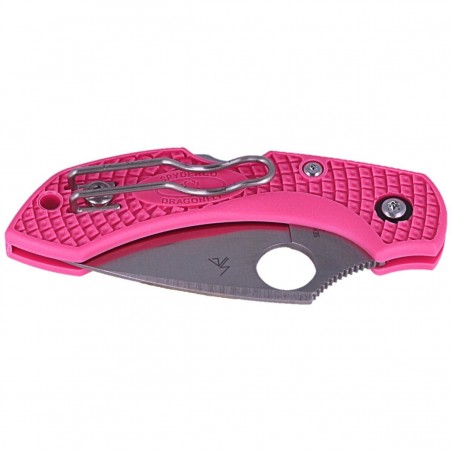 Nóż składany Spyderco Dragonfly 2 FRN Pink, CPM S30V Plain (C28FPPNS30V2)