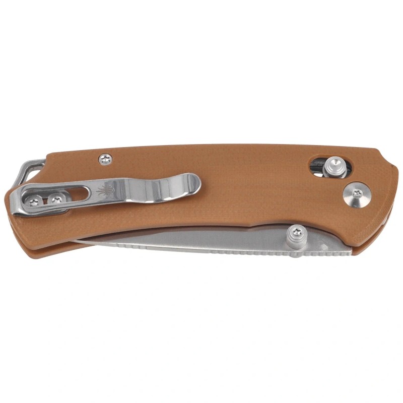 Nóż składany Kizer T1 CD Brown G10, Satin Nitro-V by Uli Hennicke (V3490.2CA2)