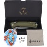 Nóż składany Kizer T1 BD Olive Green Micarta, Satin Nitro-V by Uli Hennicke (V3490.2BA1)