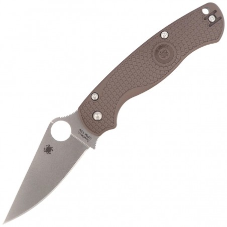 Nóż składany Spyderco Para Military 2 Sprint Run Lightweight Brown FRN, Stonewashed CPM 15V by Sal, Eric Glesser (C81PBN15V2)