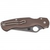 Nóż składany Spyderco Para Military 2 Sprint Run Lightweight Brown FRN, Stonewashed CPM 15V by Sal, Eric Glesser (C81PBN15V2)