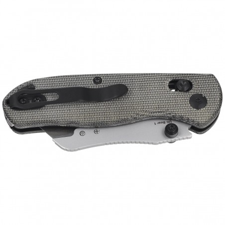 Nóż składany Kizer Uti Bear 1 Black Micarta, Bead Blasted SK5 / 50Cr15MoV by Azo (V3619JA3)
