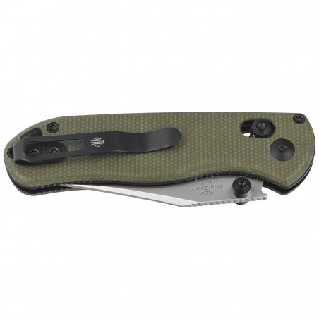Nóż składany Kizer Drop Bear 2 Green Micarta, Satin Nitro-V by Azo (V3619.2KC1)