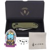 Nóż składany Kizer Drop Bear 2 Green Micarta, Satin Nitro-V by Azo (V3619.2KC1)