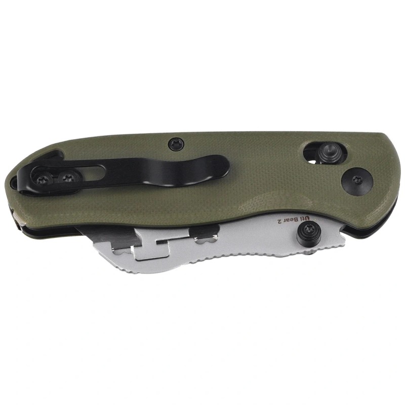 Nóż składany Kizer Uti Bear 2 Olive Green G10, Bead Blasted SK5 / 50Cr15MoV by Azo (V3619JA6)