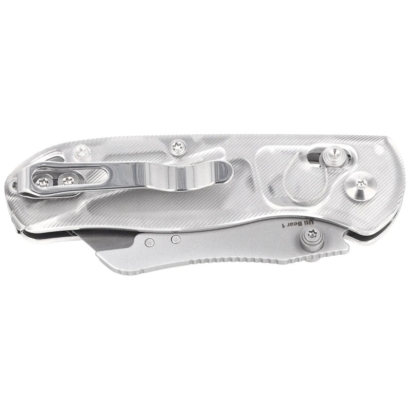 Nóż składany Kizer Uti Bear 1 White Acrylic, Bead Blasted SK5 / 50Cr15MoV by Azo (V3619JA5)