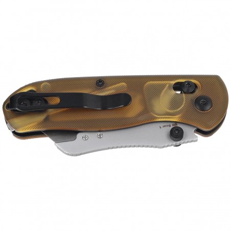 Nóż składany Kizer Uti Bear 1 Yellow PEI, Blasted SK5 / 50Cr15MoV by Azo (V3619JA4)