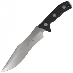 Nóż Microtech Arbiter S/E Black G10, Stonewashed F/S M390 by Adam Marfione (104-12)