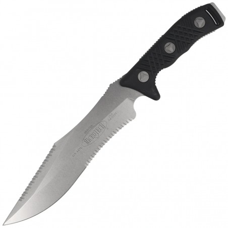 Nóż Microtech Arbiter S/E Black G10, Stonewashed F/S M390 by Adam Marfione (104-12)
