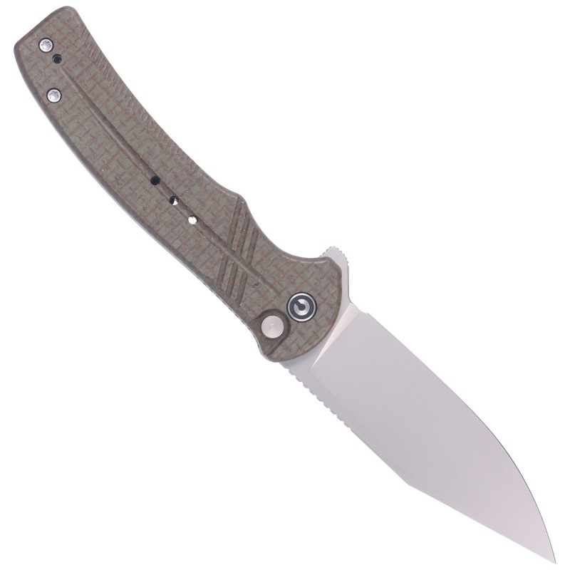 Nóż składany CIVIVI Cogent Green Micarta, Silver Bead Blasted 14C28N (C20038D-5)