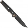 Nóż składany WE Knife Navo Bronze / Black Titanium, Black Stonewashed CPM 20CV by Ostap Hel (WE22026-3)
