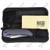 Nóż składany WE Knife Riff-Raff Blue Titanium, Hand Rubbed Satin CPM 20CV by Matthew Christensen (WE22020B-2)