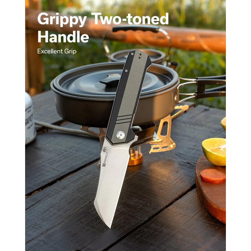 Nóż składany Sencut Draxor Gray/Black G10, Satin 9Cr18MoV (S24035-3)