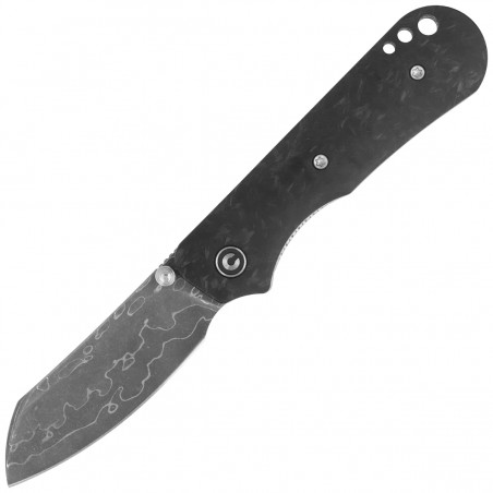 Nóż składany Civivi Crabby Shredded Carbon Fiber, Damascus by Ken Onion Jr. (C24055-DS1)