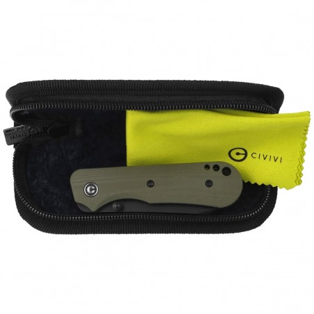 Nóż składany Civivi Crabby OD Green G10, Black Stonewashed 14C28N by Ken Onion Jr. (C24055-1)