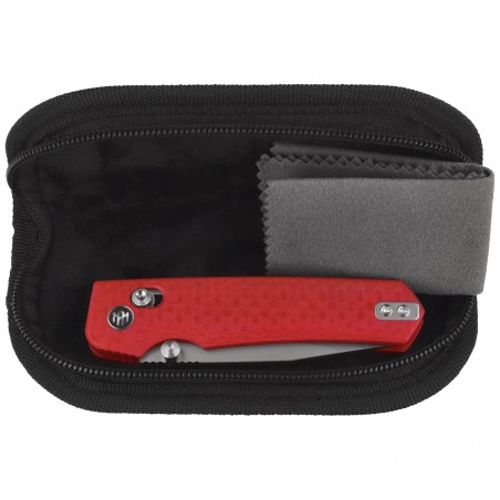 Nóż składany Remette RT-Aurora Red G10, Satin 14C28N (Aura-G4)